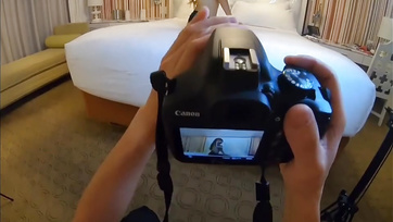 Craving Cock During Photoshoot: Mongoloid Babe in Thigh Highs