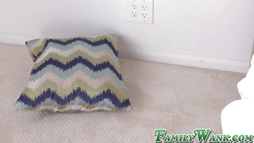 Stepbrother's Morning Wood Wakes Up Horny Teen Babe