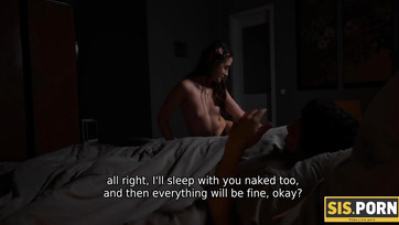 Stepbrother Wakes Stepsister to Fuck Her with His Hard Carrot