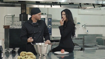 Big-Cocked Chef Seduces Tight-Assed Stocking Slut