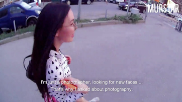Sexy Schoolgirl Posing Turns into Outdoor Fuck