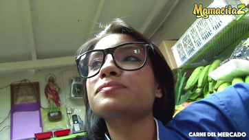 18-Year-Old Latin Teen Takes Big Cock in Her Tight Pussy