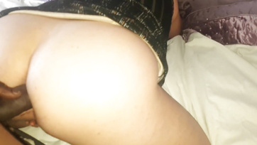 White Cutie Finally Lets Big Cock Buddy Roughly Fuck Her Ass