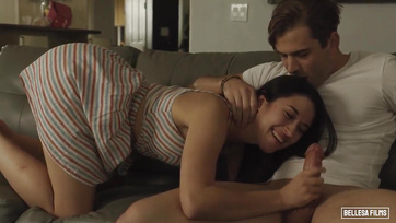 After mutual French kissing, we fucked like crazy with my roommate