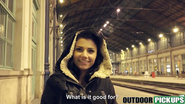 Coffee Seduction: Budapest Beauty Takes a Ride