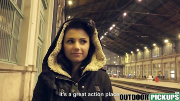 Coffee Seduction: Budapest Beauty Takes a Ride
