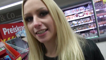 Blonde Fritz Girl Gets Fucked in the Supermarket