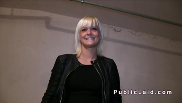 Hungarian Cutie Sucks Agent's Cock for Some Cash