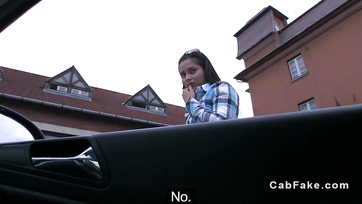 Taxi Ride in Budapest: Sexy Babe Gives a Hard Handjob