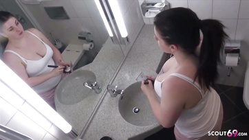 Seduced by my naughty step-sis to fuck her tight pussy in the bath