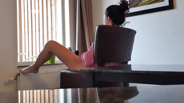 Neighbor Boy Obsession: Playing with My Wet Pussy While Staring