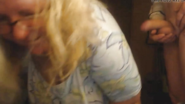 Stepmom Sucks Her Stepbrother's Cock Slowly - Big Tits Mom