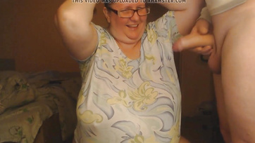 Stepmom Sucks Her Stepbrother's Cock Slowly - Big Tits Mom