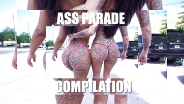 Hungry sluts with big asses eagerly bounce on the throbbing cock