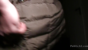 Blonde Hungarian Babe Sucks Cock on the Rooftop
