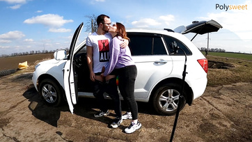 After fucking his girl, she pegged his ass with a strap-on dildo