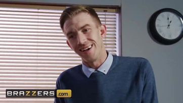 Lucky Guy Scores Big Tits Colleague for a Quickie
