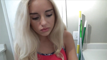 Stepmom's Stepbrother Dives into the Platinum Blonde Teen's Erect Shaft
