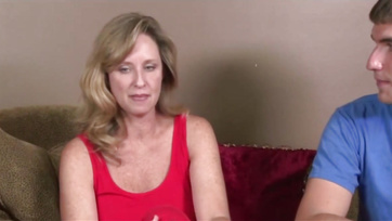 Lonely MILF Lady Craved Stepson's Huge Cock