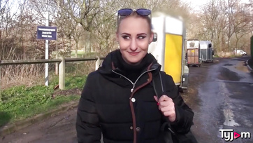 Riding His Cock After Riding the Bike: Charming Budapest Girl