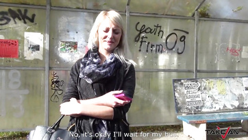 Blonde Beauty Rides the Mechanic in a Moving Vehicle