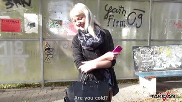 Blonde Beauty Rides the Mechanic in a Moving Vehicle