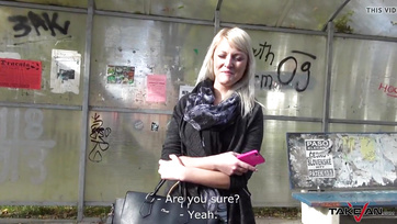 Blonde Beauty Rides the Mechanic in a Moving Vehicle