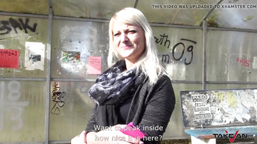 Blonde Beauty Rides the Mechanic in a Moving Vehicle