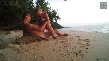 Fucking a Young Blonde by the Seaside After Catching Her Masturbating