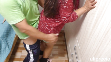 Stepdad filled his stepdaughter's tight asshole with jizz again