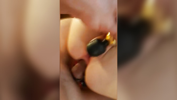After a little mutual masturbation, I nailed the girl's tight asshole.