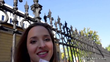 Street Pickup: Budapest Babe Sucks Big Cock