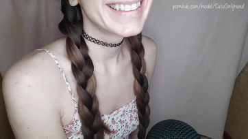 Long-tongued cutie sucks on her beloved dildo for ASMR pleasure