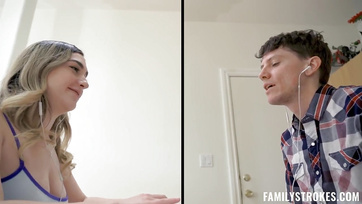 Naughty Stepmom and Plump Stepsister Tag-Teamed