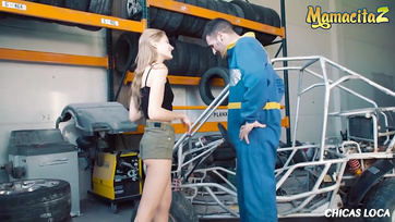 Sexy Hungarian Teen Babe Wants to Fuck her Boyfriend at Work